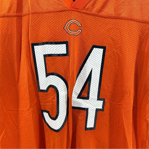 Reebok Chicago Bears Brian Urlacher Football Jersey #54 Orange Youth XL 18/20 - Picture 3 of 6